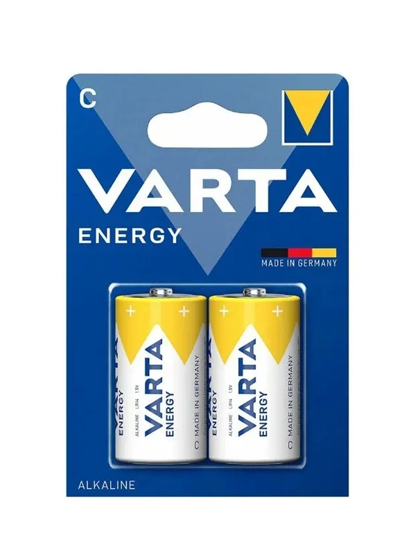 Батарейка Varta ENERGY LR14 C BL2 Alkaline 1.5V (4114)