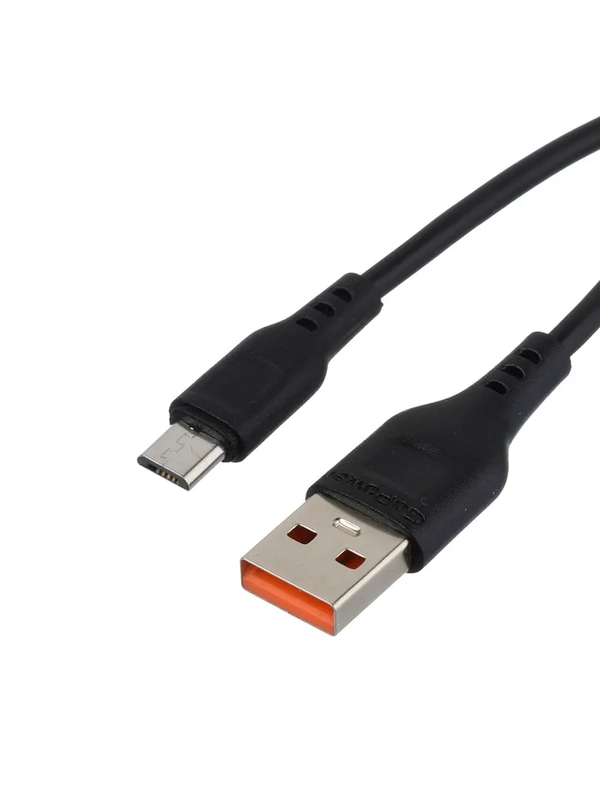 Кабель GoPower GP01M-2M USB (m)-microUSB (m) 2.0м 2.1A черный (1/200/800)