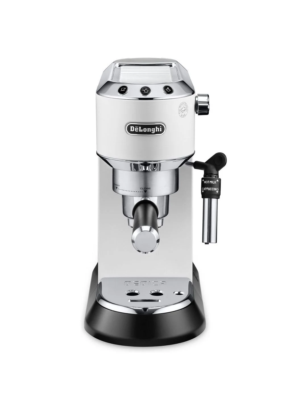 Рожковая кофеварка DeLonghi EC685.W, 1350 Вт, 15 бар, съемный поддон, белая