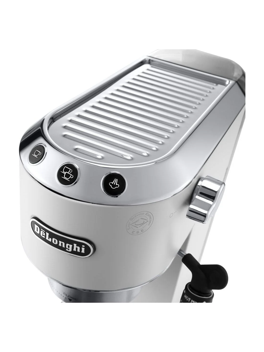 Рожковая кофеварка DeLonghi EC685.W, 1350 Вт, 15 бар, съемный поддон, белая