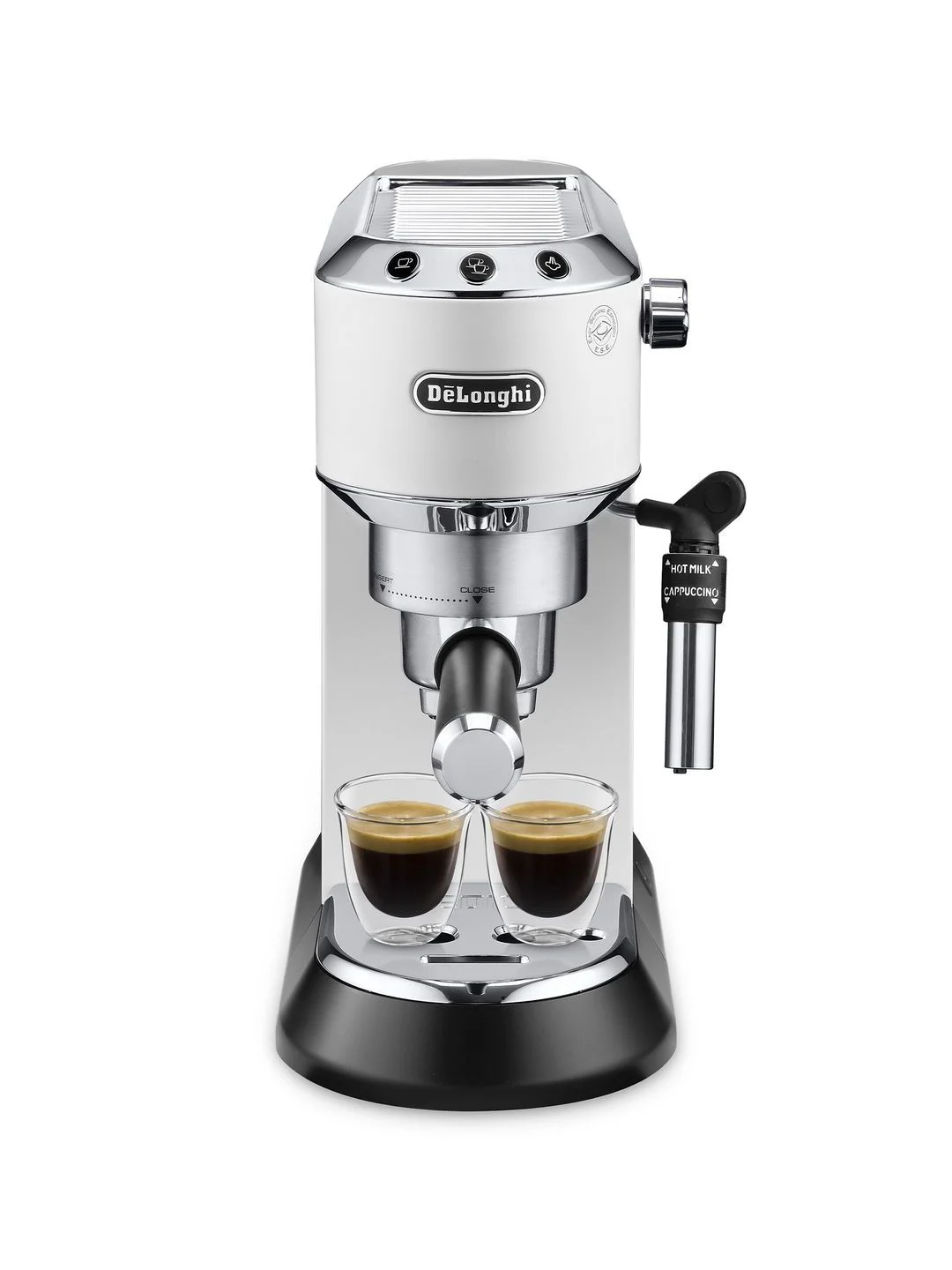 Рожковая кофеварка DeLonghi EC685.W, 1350 Вт, 15 бар, съемный поддон, белая
