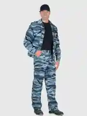 Спецодежда, Костюм рабочий ВЫМПЕЛ куртка, брюки (тк.смесовая) КМФ Серый вихрь