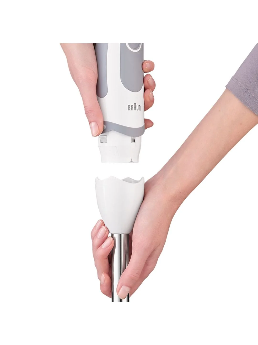 Блендер погружной Braun Multiquick 5V MQ5235 WH, 1000 Вт, турбо режим, 21 скорость