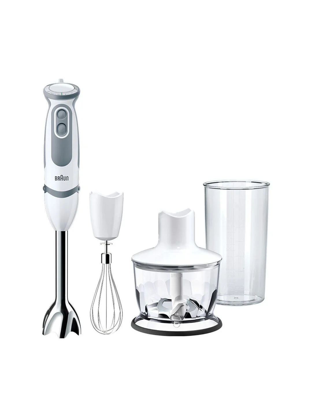 Блендер погружной Braun Multiquick 5V MQ5235 WH, 1000 Вт, турбо режим, 21 скорость