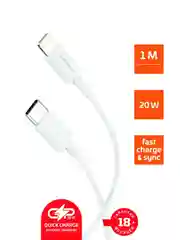Белый кабель GoPower GP10TL Lightning (m)-Type-C (m) белый (1/200/800)