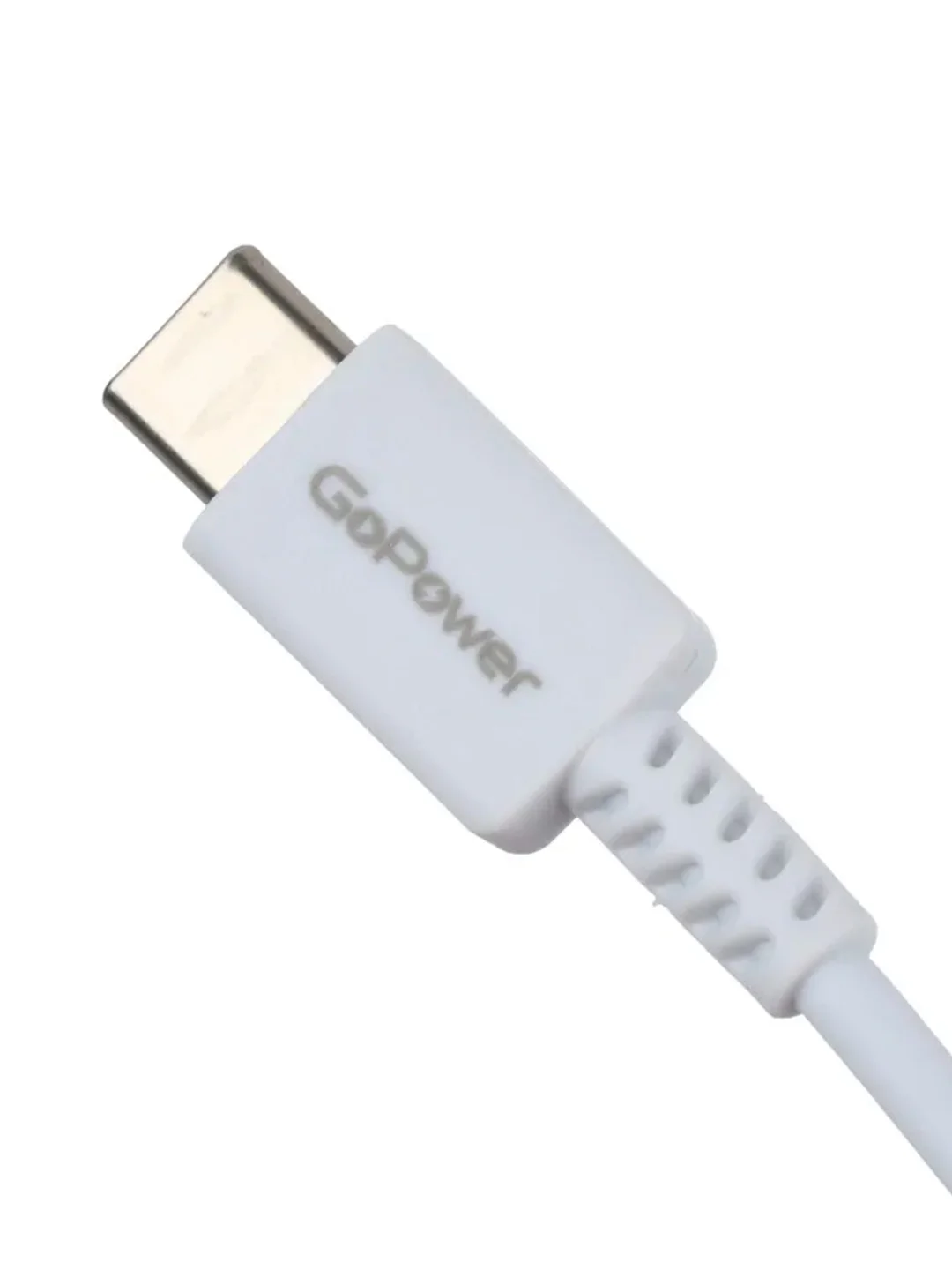 Белый кабель GoPower GP20TT Type-C (m)-Type-C (m) 1.0м 100W белый (1/200/800)