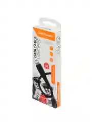 Черный кабель GoPower GP07L USB (m)-Lightning (m) 2.4A силикон черный (1/200/800)