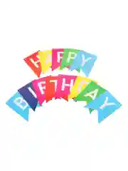 Разноцветный гирлянда "Happy birthday"