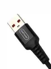 Черный кабель GoPower GP02L USB (m)-Lightning (m) 1.0м 2.4A нейлон черный (1/200/800)