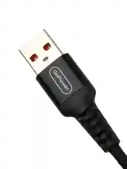 Черный кабель GoPower GP02T USB (m)-Type-C (m) 1.0м 2.4A нейлон черный (1/200/800)