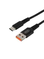 Черный кабель GoPower GP02T USB (m)-Type-C (m) 1.0м 2.4A нейлон черный (1/200/800)