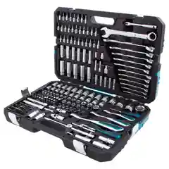 Набор инструментов 216 предметов, 120 зубьев, CrV 1/2", 3/8", 1/4", GROSS, 14157