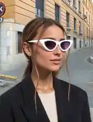 Солнцезащитные стильные очки в форме "Кошачий глаз"