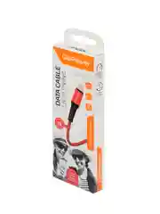 Красный кабель GoPower GP02L USB (m)-Lightning (m) 1.0м 2.4A нейлон красный (1/200/800)
