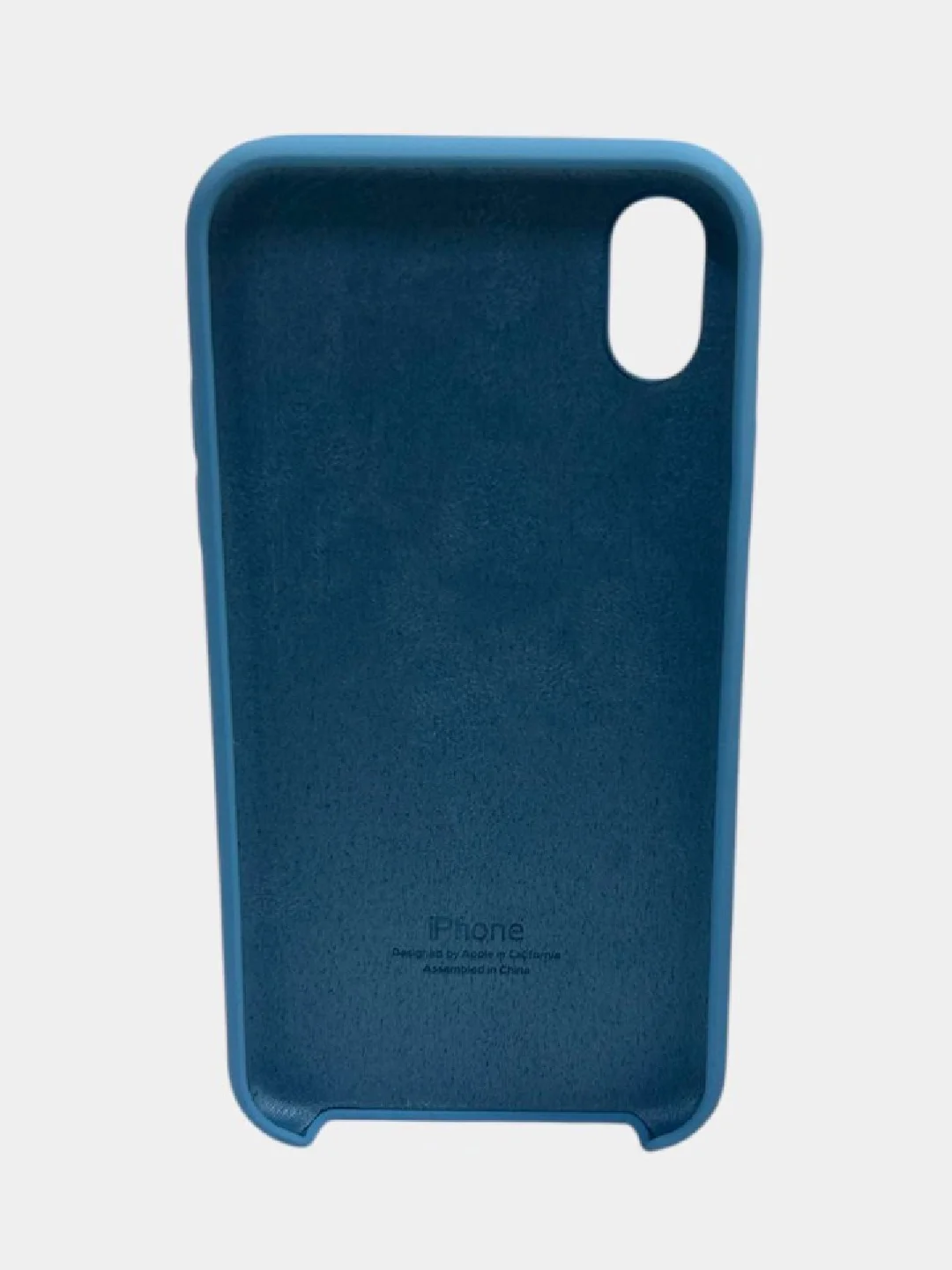 Голубой чехол iPhone XR Silicone case