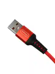 Красный кабель GoPower GP02T USB (m)-Type-C (m) 1.0м 2.4A нейлон красный (1/200/800)