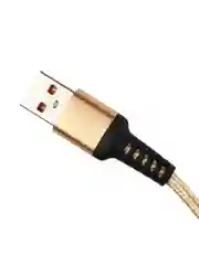 Золотой кабель GoPower GP02T USB (m)-Type-C (m) 1.0м 2.4A нейлон золотой (1/200/800)
