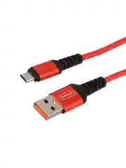 Красный кабель GoPower GP02M USB (m)-microUSB (m) 1.0м 2.4A нейлон красный (1/200/800)