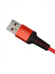 Красный кабель GoPower GP02M USB (m)-microUSB (m) 1.0м 2.4A нейлон красный (1/200/800)