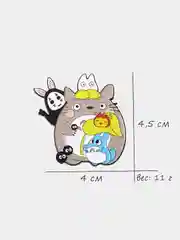 Синий меланж значок металлический "Герои аниме"