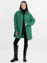 Зеленый куртка женская МЕГА ОВЕРСАЙЗ