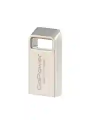 Серый флеш-накопитель GoPower MINI 16GB USB2.0 металл серебряный (1/50/1000)