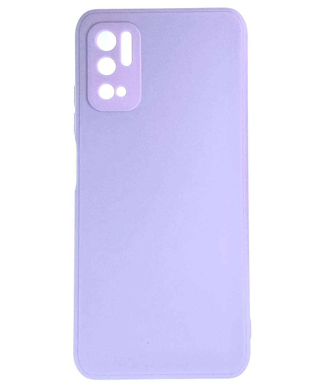 Сиреневый накладка для Xiaomi Poco M3 Pro/Note 10T силиконовая, усиленная, бархат