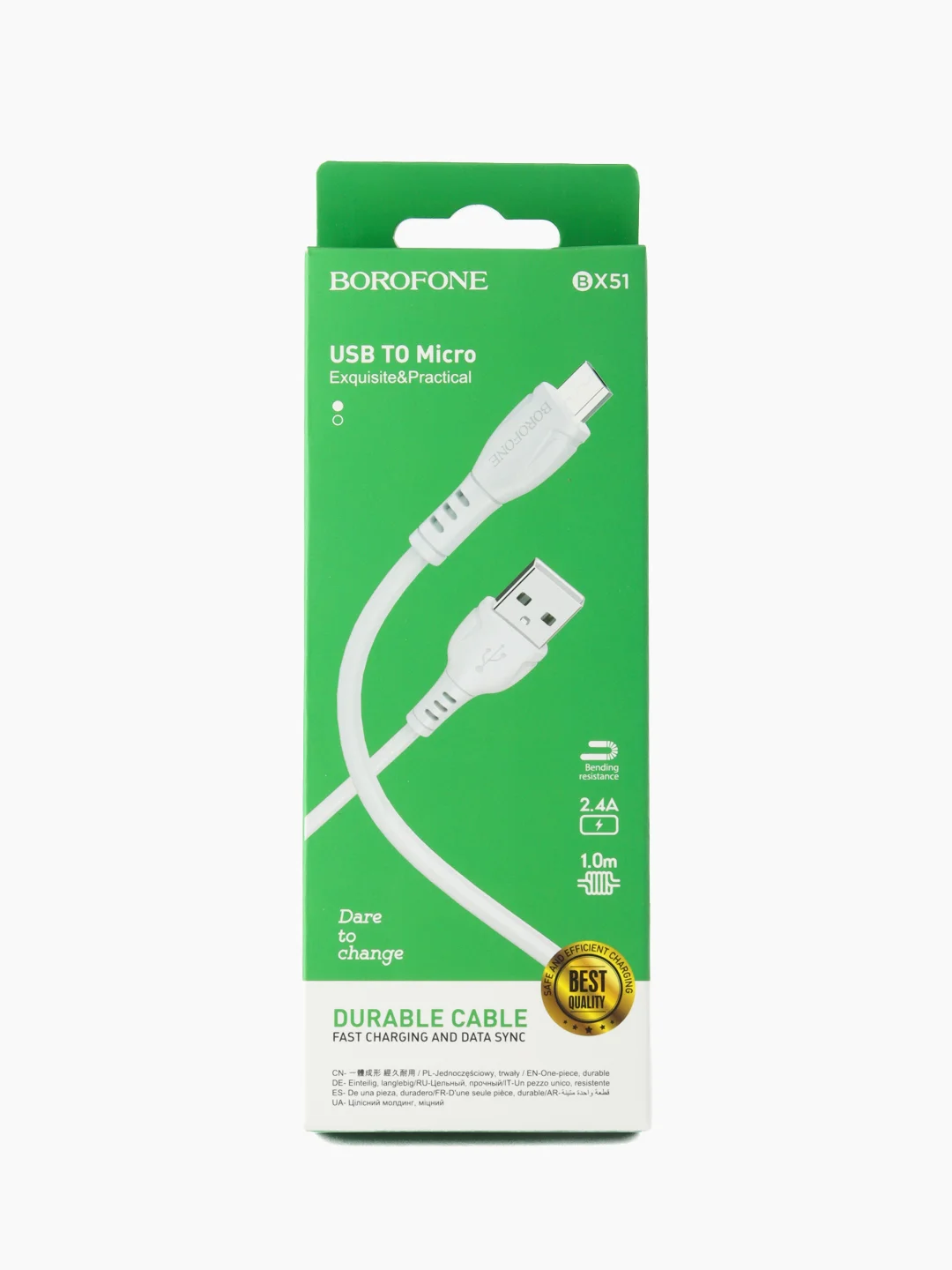 Кабель зарядки 2.1A для Tecno Spark 8P / 8C (провод micro usb 1 метр)