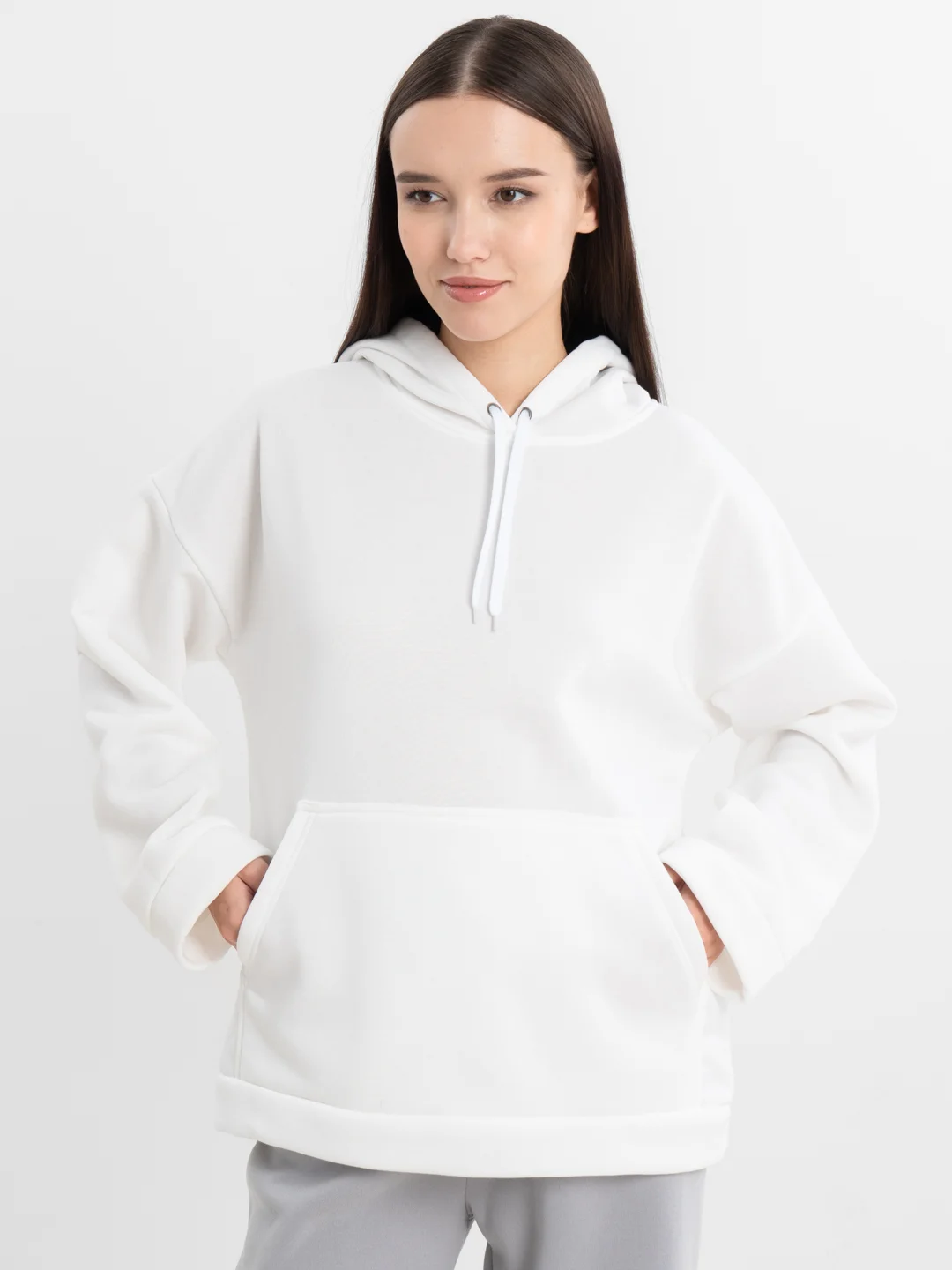 Костюм-двойка, костюм женский, спортивный, футер с начёсом, oversize