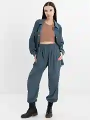 Лазурный костюм вельветовый