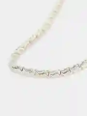 Серебряный канитель фигурная бамбук, для вышивания, медная 1,25мм