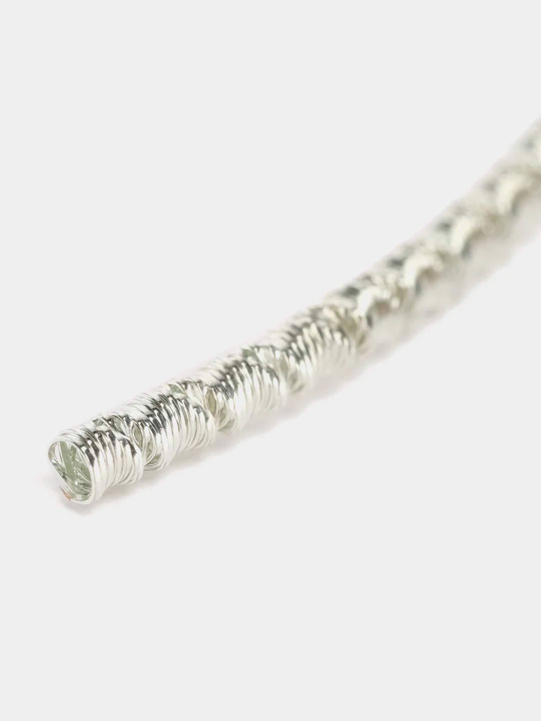 Серебряный канитель фигурная бамбук, для вышивания, медная 1,25мм