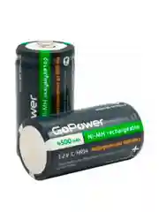 Черный аккумулятор бытовой GoPower HR14 C BL2 NI-MH 4500mAh (2/12/96)