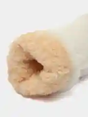 Молочный женские теплые варежки с мехом