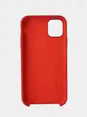 Вишнёвый apple iPhone 11, Айфон 11, чехол матовый Silicone case объемный с принтом для iPhone 11