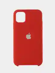 Вишнёвый apple iPhone 11, Айфон 11, чехол матовый Silicone case объемный с принтом для iPhone 11