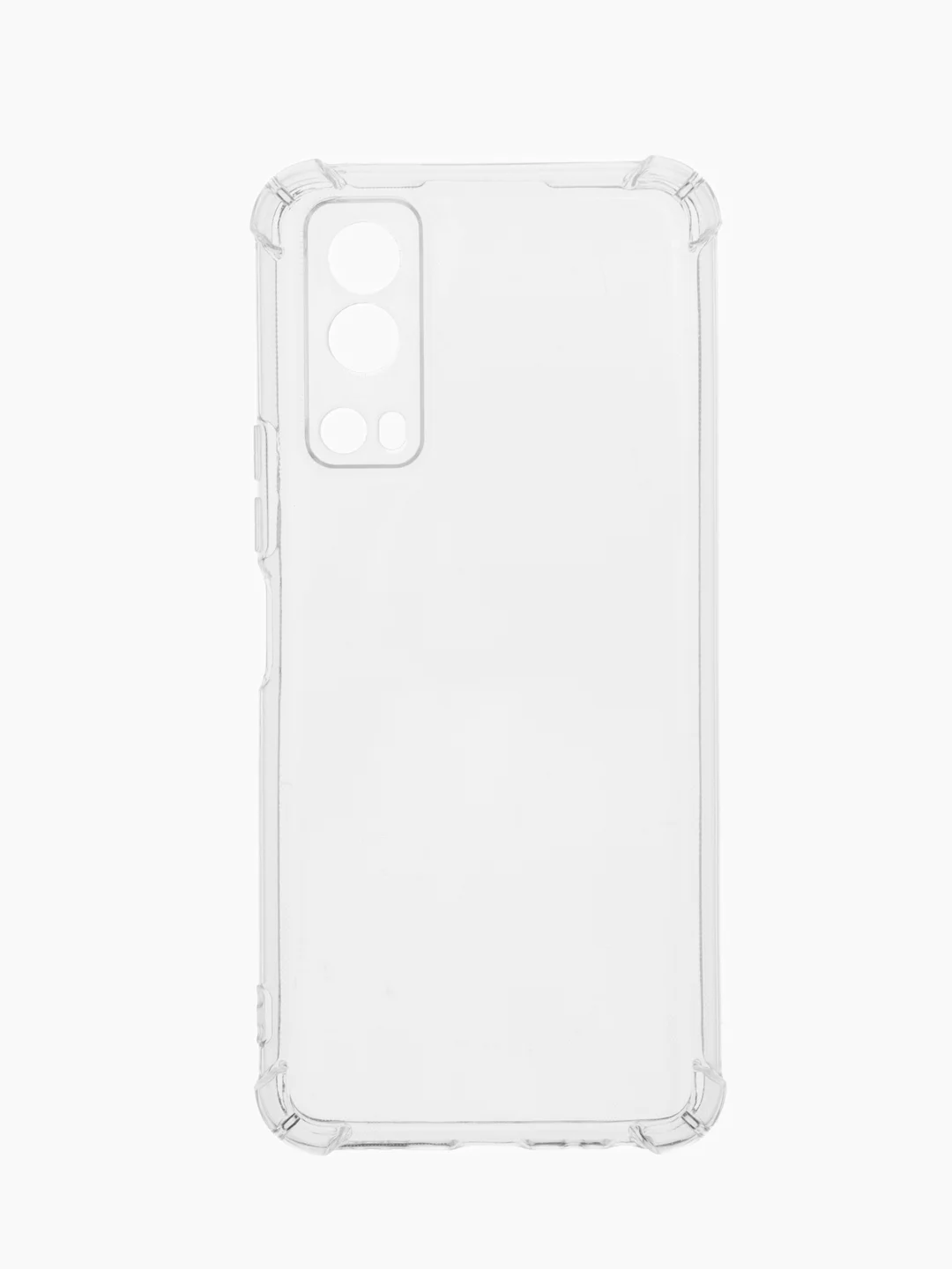 Чехол для Vivo Y72 5G, с усиленными углами, силиконовый, прозрачный