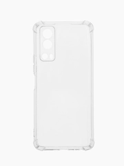 Чехол для Vivo Y72 5G, с усиленными углами, силиконовый, прозрачный