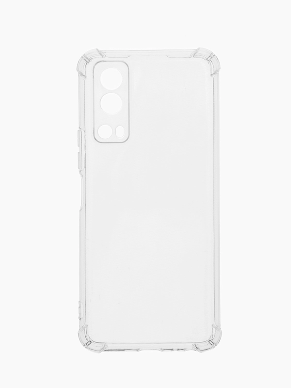 Чехол для Vivo Y72 5G, с усиленными углами, силиконовый, прозрачный