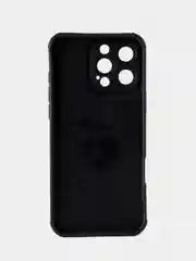 Багровый чехол для айфон (iPhone) 11, 12, 13, 14, 15, 16 Pro Max, силиконовый ребристый с принтом
