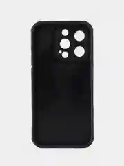 Бежевый чехол для айфон (iPhone) 11, 12, 13, 14, 15, 16 Pro Max, силиконовый ребристый с принтом