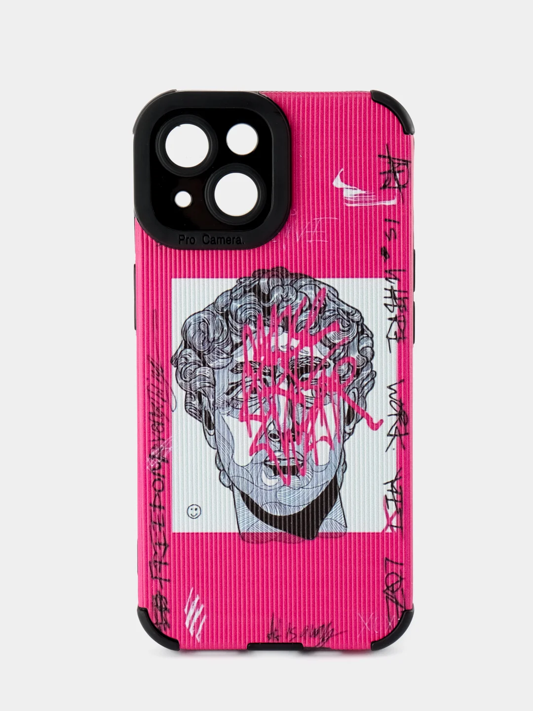 Синий apple iPhone 15 Pro Max, Айфон 15 про макс чехол матовый объемный с принтом для iPhone 15