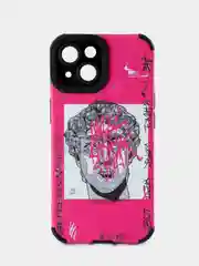 Синий apple iPhone 15 Pro Max, Айфон 15 про макс чехол матовый объемный с принтом для iPhone 15