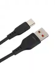Черный кабель GoPower GP01T USB (m)-Type-C (m) 1.0м 2.4A ПВХ черный (1/200/800)