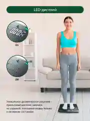 Черный умные диагностические весы MARTA MT-SC3605 , LED дисплей, Bluetooth, голубые соты