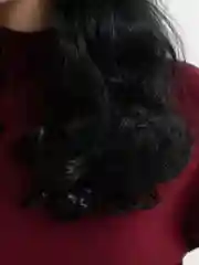 Черный парик однотонный c челкой