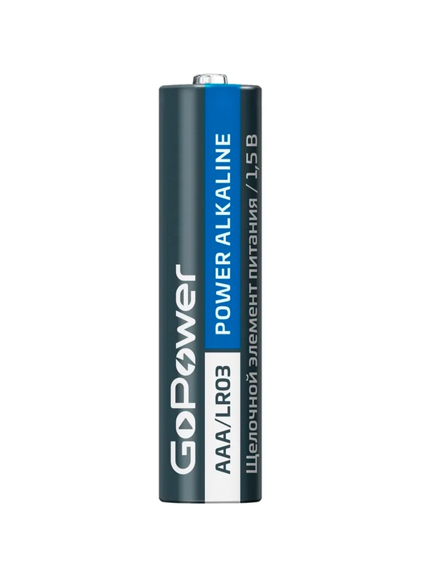 Батарейка GoPower LR03 AAA BL2 Alkaline 1.5V (2/24/480)