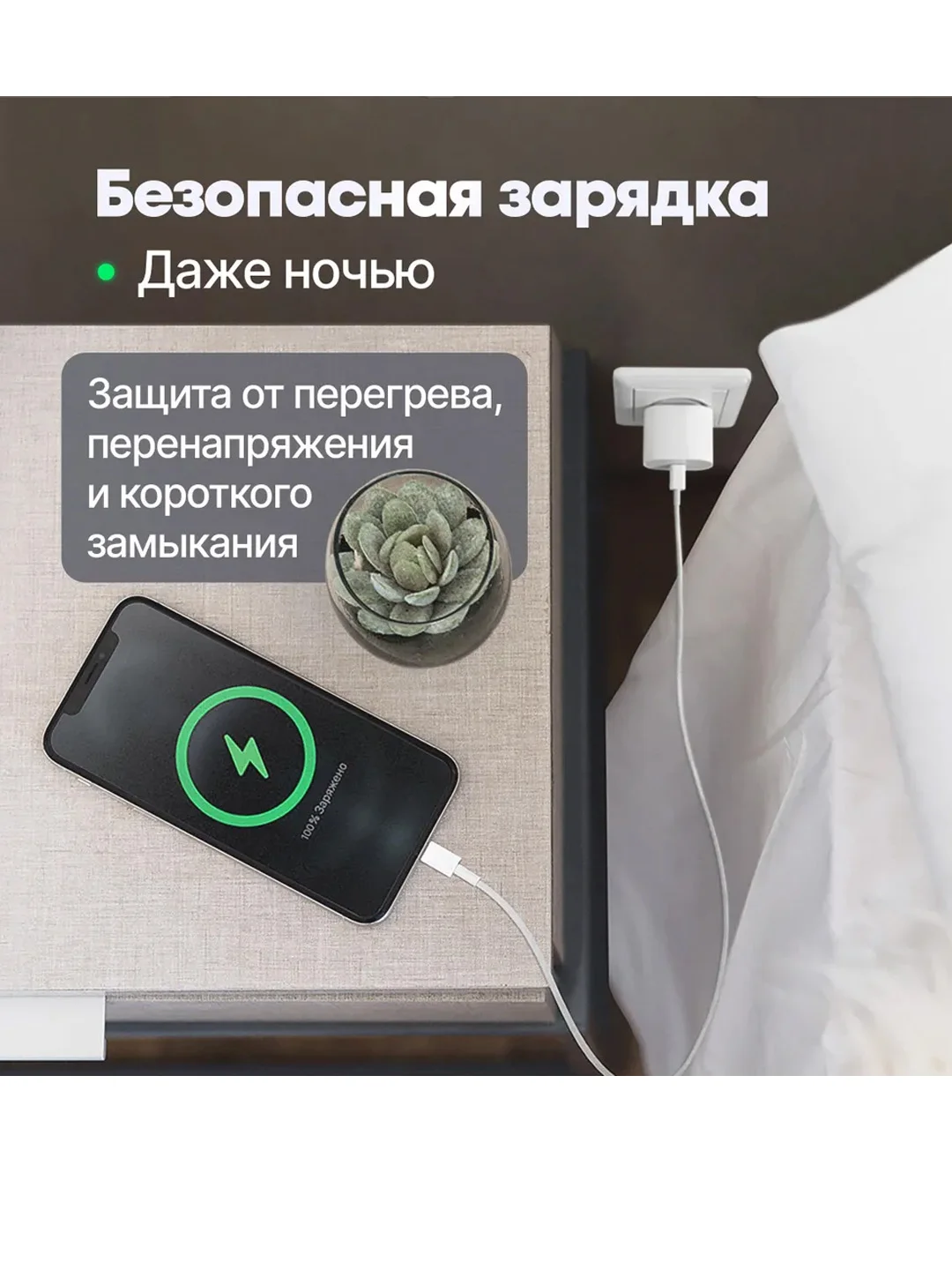 Белый адаптер питания для iPhone, iPad, AirPods, Android, блок с быстрой зарядкой, 20W, Type-C