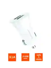 Белый автомобильное З/У GoPower GPC06-2U 2USB белый