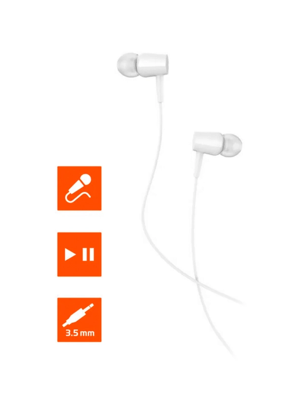Наушники внутриканальные GoPower GPHP02 белый